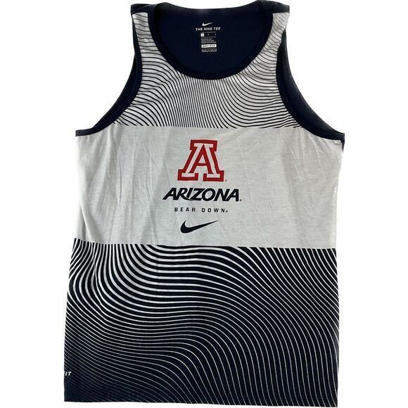 Nike Arizona Bear Down Tank Top Women's Large Blue Dri-Fit Athletic‎ Cut - Picture 1 of 8